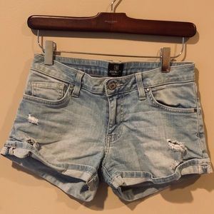 Light Wash Denim Shorts